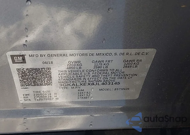 3GKALXEX8JL403145: 44179356
