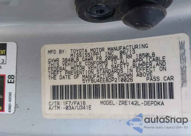 5YFBU4EE8DP210026: 44180536