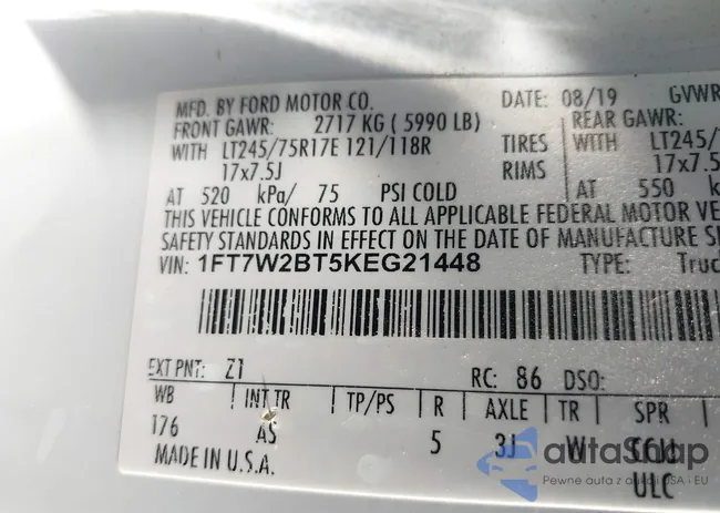 1FT7W2BT5KEG21448: 44180546