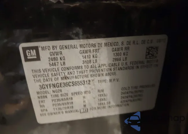 3GYFNGE36CS655312: 44180583