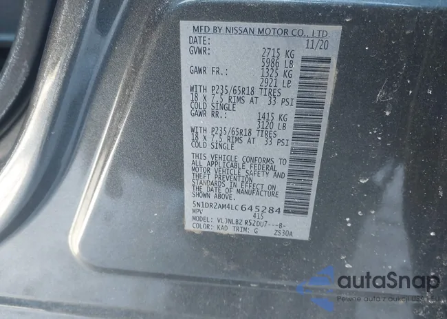 5N1DR2AM4LC645284: 44180633