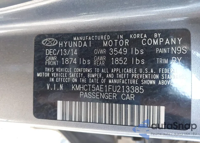 KMHCT5AE1FU213385: 44180661