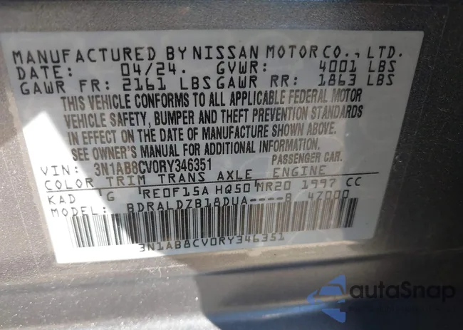 3N1AB8CV0RY346351: 44180675