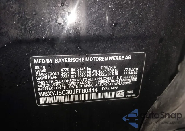 WBXYJ5C30JEF80444: 44180726