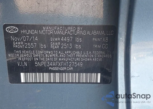 5NPE34AFXFH127549: 44180785