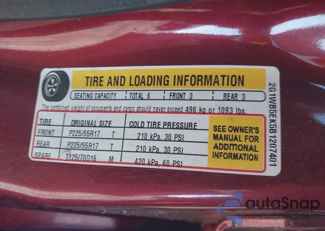 2G1WB5EK5B1207401: 44180167