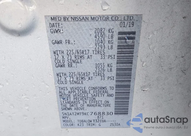 5N1AT2MT9KC768830: 44180399