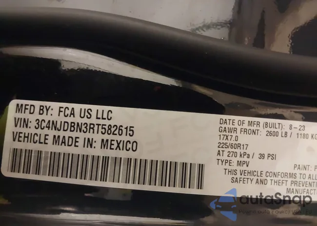 3C4NJDBN3RT582615: 44181563