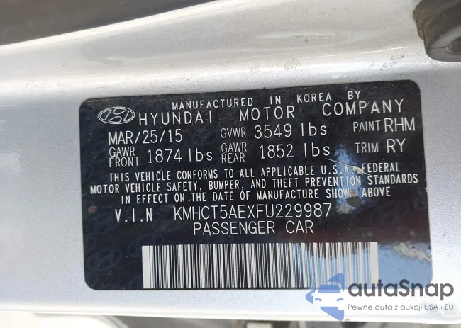 KMHCT5AEXFU229987: 44181574