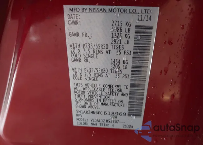 5N1AR2MN6FC618969: 44181579