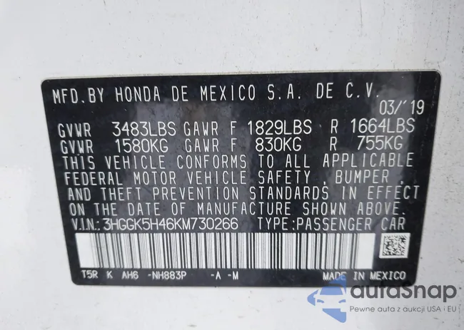 3HGGK5H46KM730266: 44181593