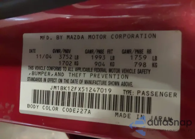 JM1BK12FX51247019: 44181623