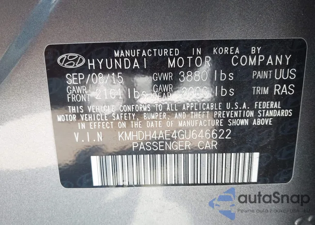 KMHDH4AE4GU646622: 44181740