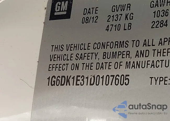 1G6DK1E31D0107605: 44181790