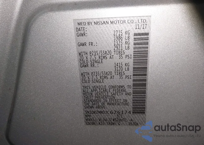 5N1DR2MM0JC626174: 44181853