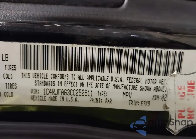 1C4RJFAG3CC252511: 44181953