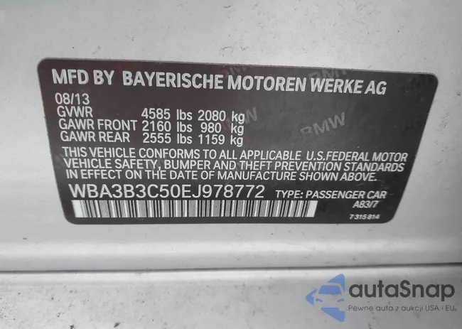 WBA3B3C50EJ978772: 44181011