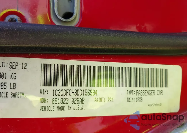 1C3CDFCH3DD156994: 44181020