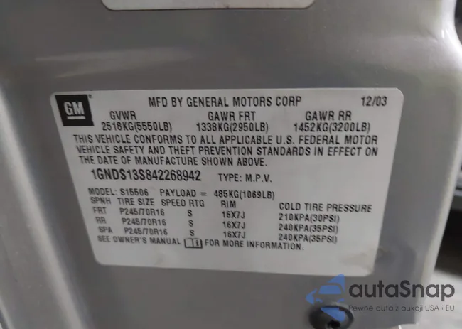 1GNDS13S842268942: 44181177