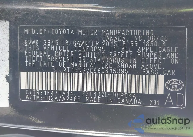 2T1KR32E96C615895: 44181195