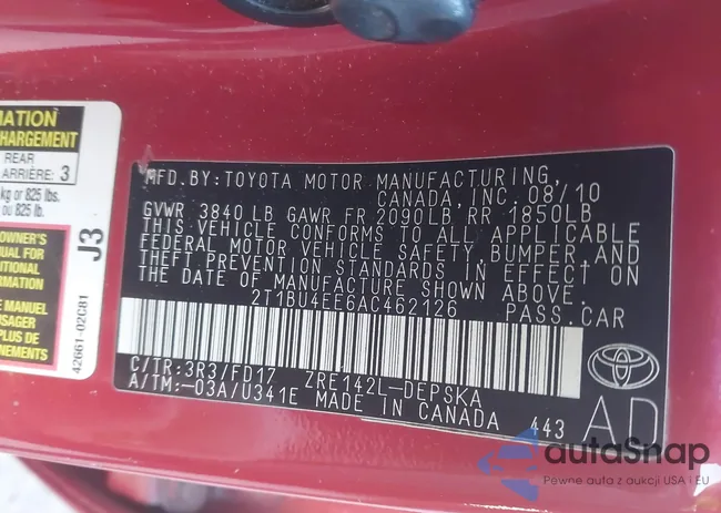 2T1BU4EE6AC462126: 44181204