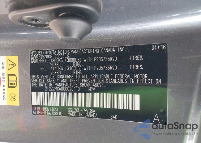 2T2ZZMCA0GC020110: 44181206