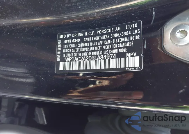 WP1AC2A20BLA84974: 44181276