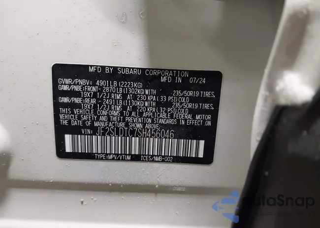 JF2SLDTC7SH456046: 44181286