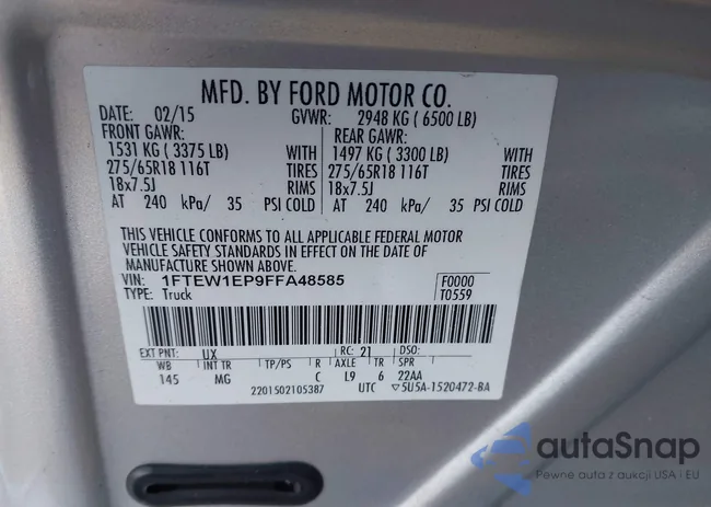 1FTEW1EP9FFA48585: 44181295