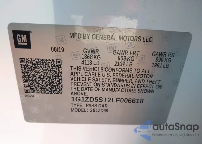 1G1ZD5ST2LF006618: 44181308