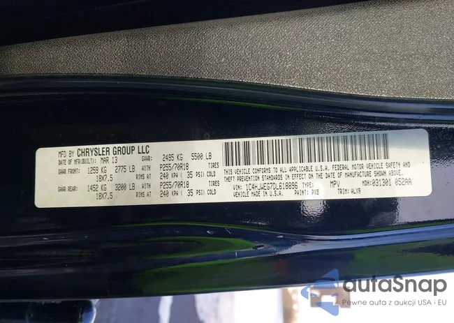 1C4HJWEG7DL618896: 44181318