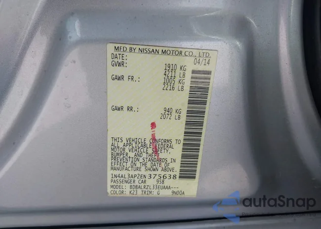 1N4AL3AP2EN375638: 44182493