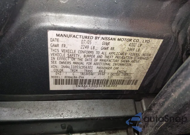 1N4AL11D55C956301: 44182543