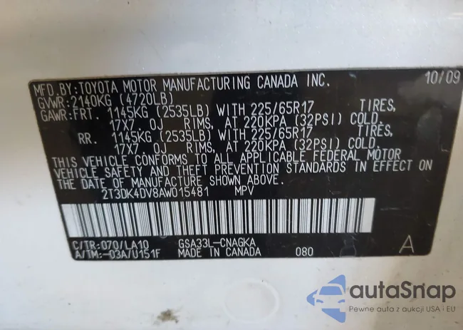 2T3DK4DV8AW015481: 44182677