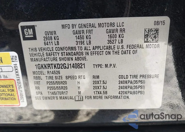 1GKKRTKD2GJ140821: 44182706