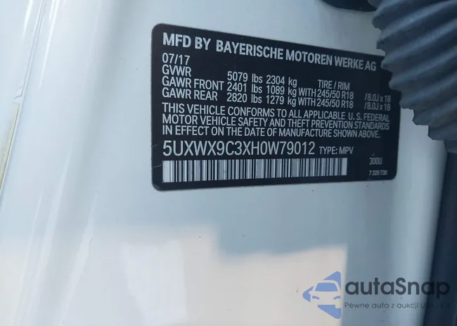 5UXWX9C3XH0W79012: 44182728