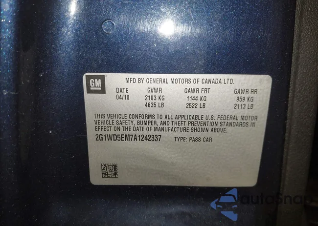 2G1WD5EM7A1242337: 44182765