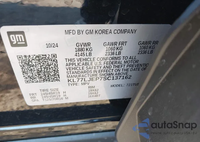 KL77LJEP7SC137162: 44182840