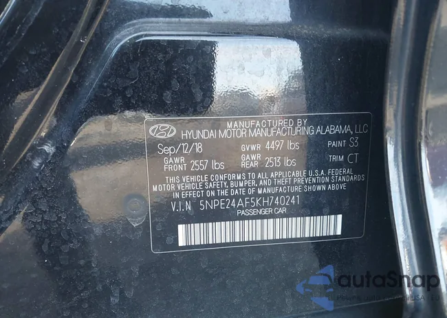 5NPE24AF5KH740241: 44182866