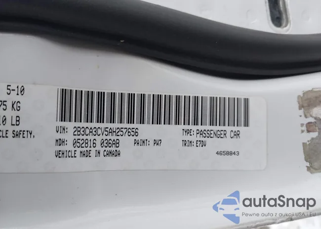 2B3CA3CV5AH257656: 44182994