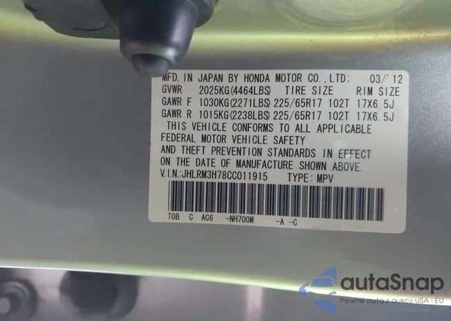 JHLRM3H78CC011915: 44182013