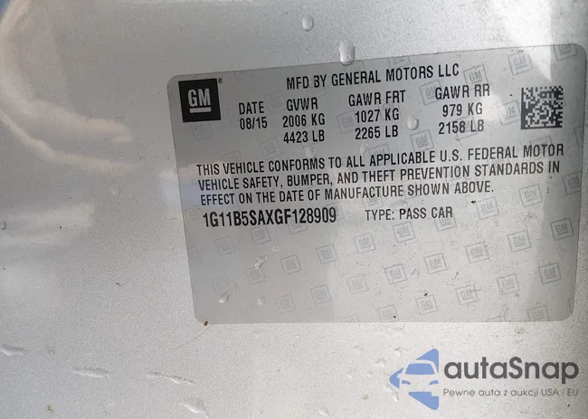 1G11B5SAXGF128909: 44182034