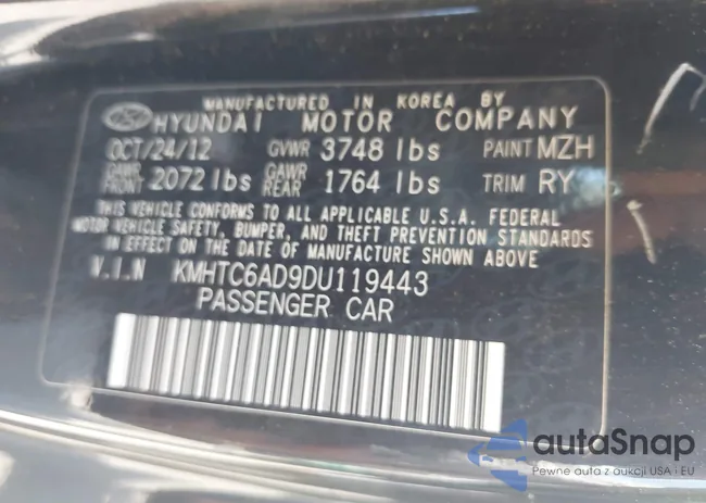 KMHTC6AD9DU119443: 44182084