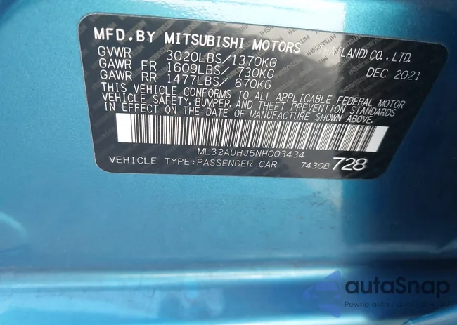 ML32AUHJ5NH003434: 44182301