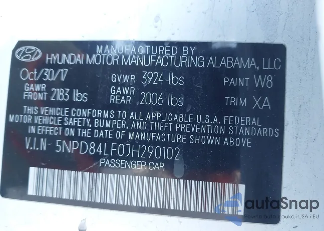 5NPD84LF0JH290102: 44182324