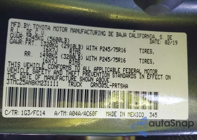 3TMCZ5AN8KM231111: 44183552