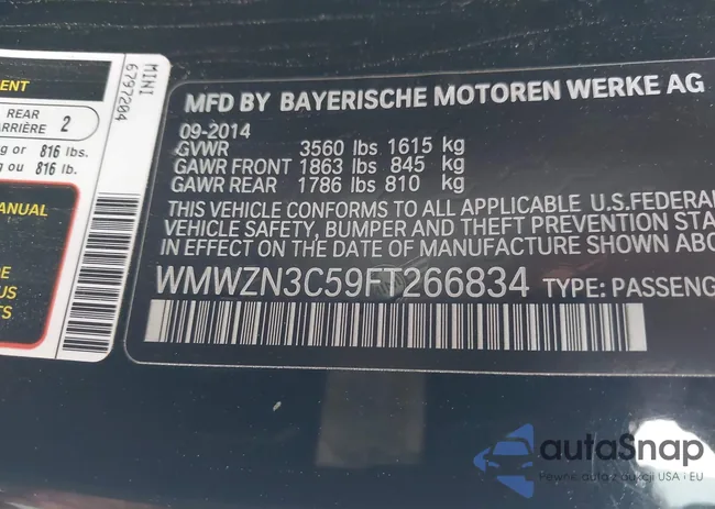 WMWZN3C59FT266834: 44183613