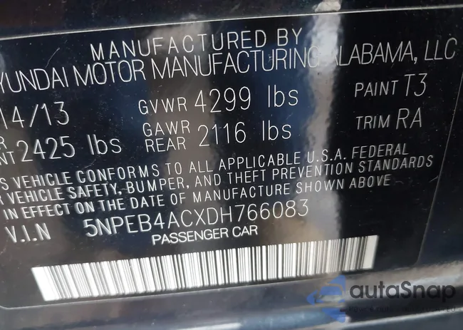 5NPEB4ACXDH766083: 44183632