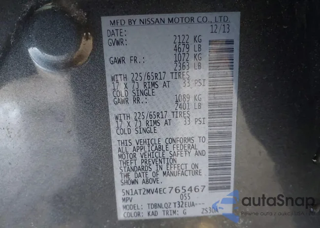 5N1AT2MV4EC765467: 44183646