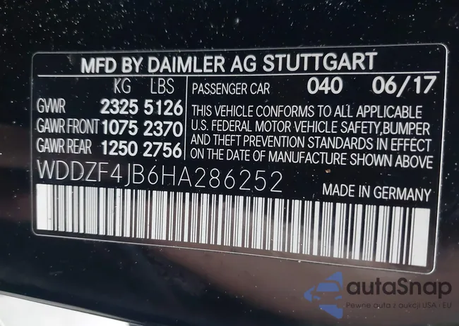 WDDZF4JB6HA286252: 44183663